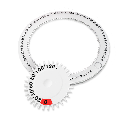 round medical dose counter precises molding and printing